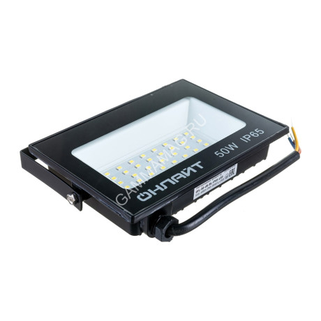 Прожектор светодиодный 50Вт 6,0K IP65 холодный Онлайт OFL-50-6K-BL-IP65-LED 71660 *1/20/40