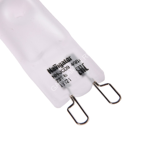 Лампа накаливания галогенная капсульная 40W-230V G9 JCD FR Navigator 94232 *1/20/100