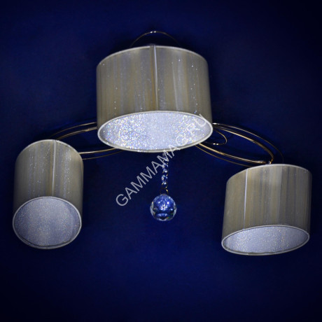 Люстра N2003/3 FG+WT Е27 3*40Вт ( h=240; d=530) VERNER LIGHTING *1