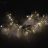 Гирлянда Нить 3м 80LED белое теплое Лампочки шары прозрачная нить IP20 6929866 *1/60
