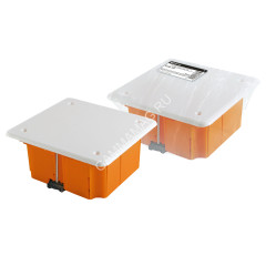 Коробка распаячная СП 92х92х45мм крышка, пл..лапки IP20 TDM SQ1403-1022 инд. штр-код *1/126
