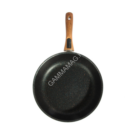 Сковорода алюм. а/приг.литая Kukmara "Granit ultra INDUCTION"blue d28см Съем.р. сгги282а *1/4