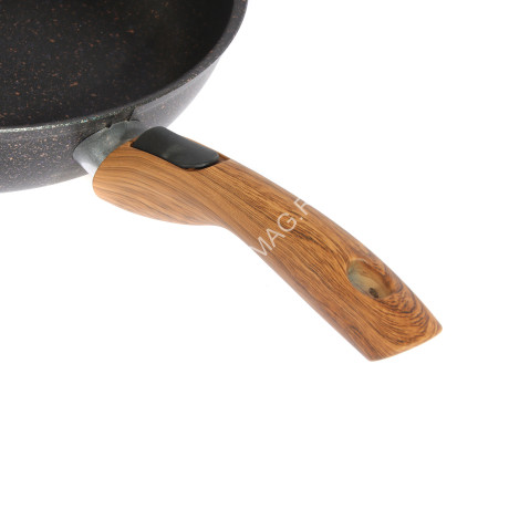 Сковорода алюм. а/приг.литая Kukmara "Granit ultra INDUCTION"blue d28см Съем.р. сгги282а *1/4