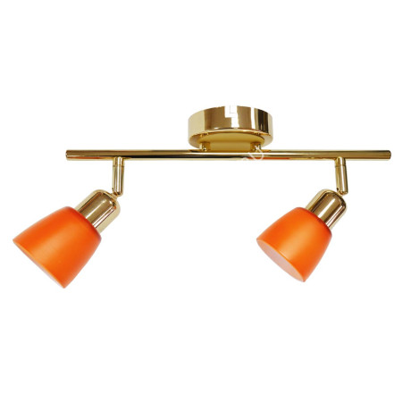 Светильник настенный (спот) 2018-2 FGD/OR E14 2*40W зол/оранж VERNER LIGHTING *1/12