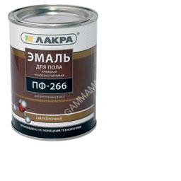Эмаль ПФ-266 для пола золотисто-коричневая 20 кг Лакра *1/33