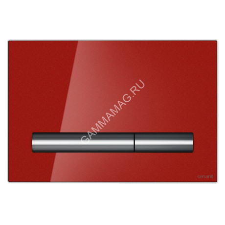 Кнопка PILOT красный, стекло (LINK PRO, VECTOR, LINK) Cersanit *1