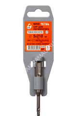 Бур по бетону 5*210мм SDS-plus 2 грани (YAE400500210) Novocraft *1/10/50/250