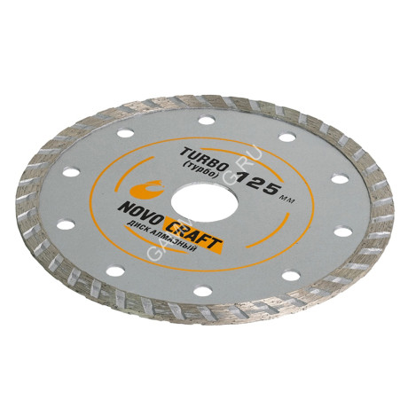 Диск алмазный 125*22.23*2.0мм турбо по бетону TURBO Novocraft *1/50