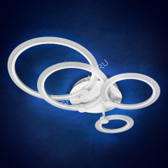 Люстра Y1239/4 1*13W+1*17W+1*8W*3000K пульт 1 реж (l-720 w-700 h-130) VERNER LIGHTING *1