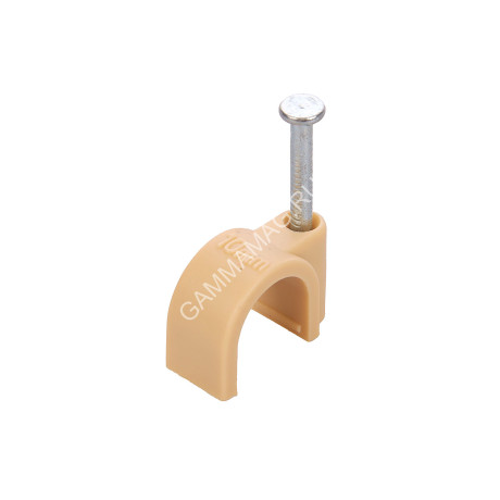 Скоба круглая пластиковая 10мм (50шт) соснаTDM SQ0514-0095 *1/50