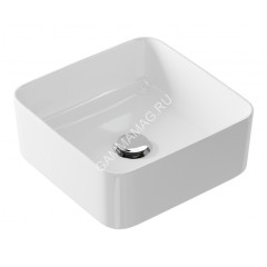 Раковина CREA 35 накладная на столешницу, SQUARE с 1 отв, белый Cersanit *1/21