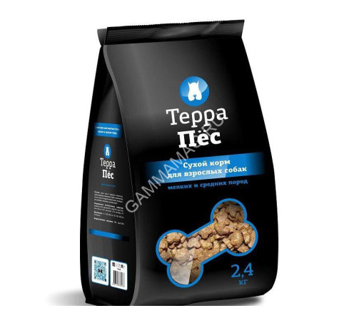 Терра Пес 2,4кг сухой корм для собак мелких и средних пород (772437)