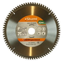 Диск пильный 255*30,0мм 80 зубьев Мульти рез (9023-255-30-80) Sturm *1/25