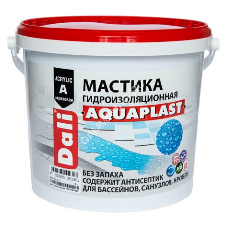 Мастика акриловая гидроизоляционная голубая 5 л Аквапласт ДАЛИ *1/60