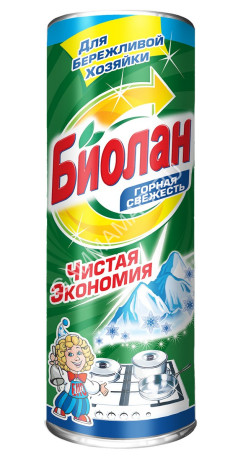 Чист.ср-во универ. БИОЛАН 400г. Горная свежесть (Казань) *24