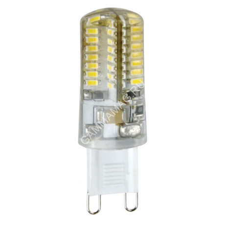 Лампа светодиодная капсульная 3,0W-220V G9 4K нейтральный Ecola 50x16 G9RV30ELC *10/100