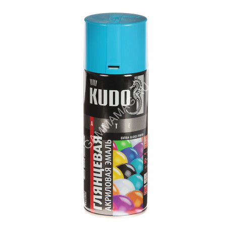 Эмаль-аэрозоль голубой 520/270 мл RAL 5012 KUDO *1/12