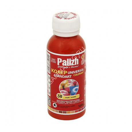 Колер паста алый №38 0,1 л Palizh *6/108