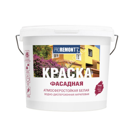 Краска акриловая фасадная 6,5 кг Проремонт *1/72