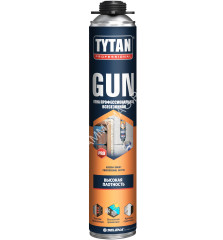 Пена монтажная профес. 1000мл/840гр всесезонная "TYTAN " GUN 64118 до 42л *1/12/672
