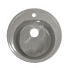Мойка из искусственного камня круглая серая глянцевая AG7C3 500х180 AGATA *1
