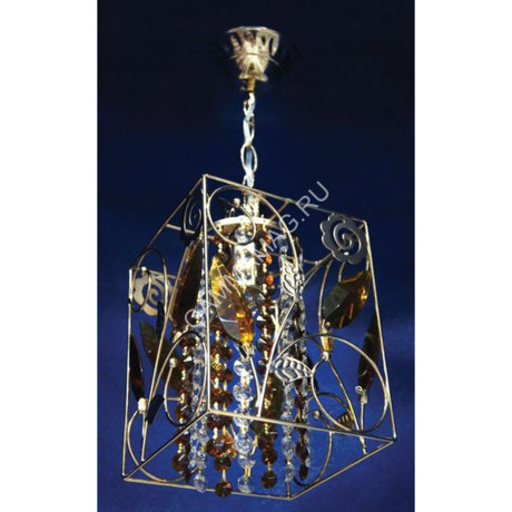 Люстра К0509/1H золото Времена года 1*60W E27 (h=470, w=150, l=150) VERNER LIGHTING *1/10