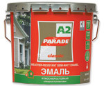 Эмаль алкидная белая полуматовая 0,75 л PARADE А2 универсальная база C *1/12/576