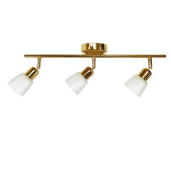 Светильник настенный (спот) 2018-3 FGD/WT E14 3*40W зол/бел VERNER LIGHTING *1/12