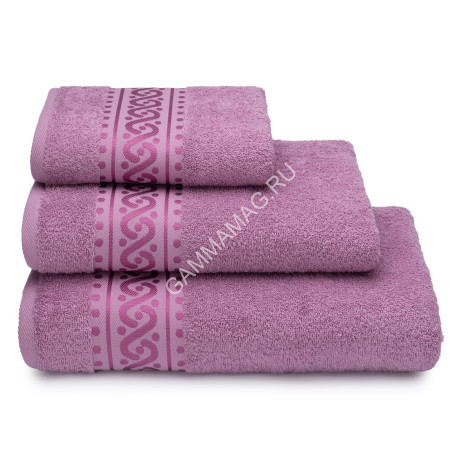 Полотенце махровое 70*130см Pirouette цв. 16-2107 сиреневый 420гр/м2 ПТ-3501-5578 *2/8