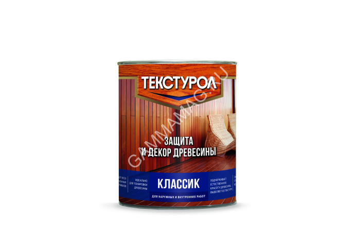 Защитно-декоративное покрытие для древесины алкидное Тик 1 л Текстурол КЛАССИК *1/6/504