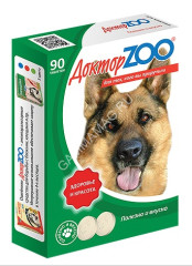 ДокторZoo 0,045кг лакомство витаминизированное 90таб, здоровье и красота для собак