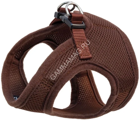 Комплект (Triol) HL03S шлейка мягкая (грудь 35см) + поводок 1,5*120см, коричневая