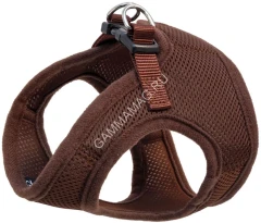 Комплект (Triol) HL03S шлейка мягкая (грудь 35см) + поводок 1,5*120см, коричневая