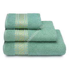 Полотенце махровое 70*130см Pirouette цв. 16-5919 зеленый 420гр/м2 ПТ-3501-5578 *2/8