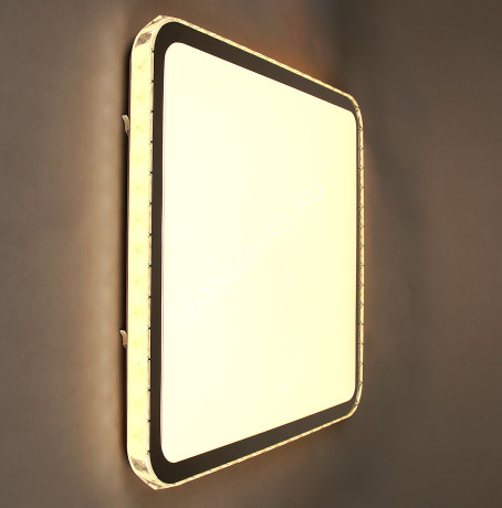 Светильник светодиодный акриловый 550мм 120W 8333B/60W*2 LED 3 режwhite пульт S=25м2 VERNER LIGHTING
