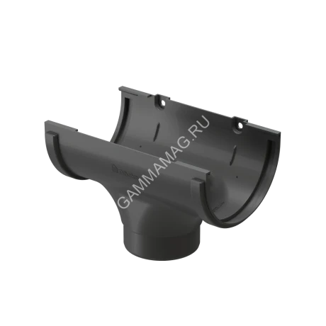 Воронка (D-120/80 мм) для водостока Дёке, серия STANDARD, коллекция "PVT", серый
