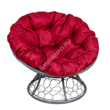 Кресло садовое "Папасан" цвет серый, подушка микс, d=97*97*75см, до 150кг М-групп *1