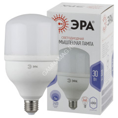 Лампа светодиодная 30W Е27 колокол 6,5К холодный Т100-30W-6500-E27 LED POWER ЭРА*10/20