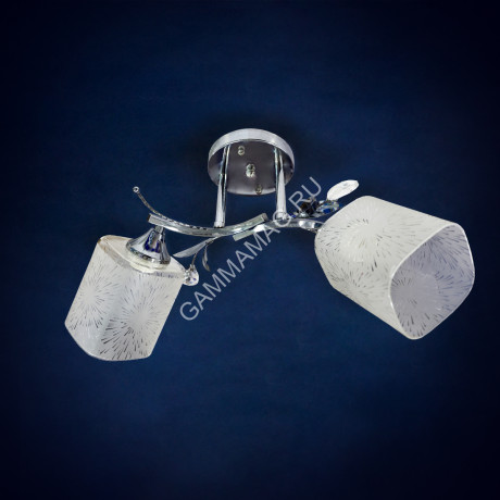 Люстра N2022/2 Е27 2*40Вт ( h=260; w=210; l=470) VERNER LIGHTING *1