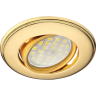 Светильник встраиваемый MR16 DH03 GU5.3 Ecola поворот.выпукл. Золото 25x88 FG1601EFS *10/100