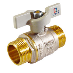 Кран шаровый 1/2" (_15) П/П бабочка СТМ (СТАНДАРТ) CWMMB012 (аналог ЗФ770) *1/25/200