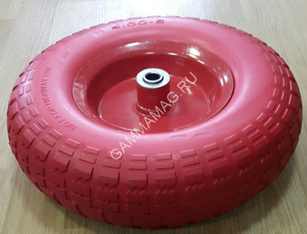 Колесо полиуретановое ступица d16/90мм D330мм PU 4.00-6 (к тачке ВЕ94) *1/5