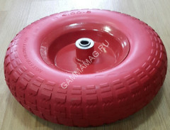 Колесо полиуретановое ступица d16/90мм D330мм PU 4.00-6 (к тачке ВЕ94) *1/5