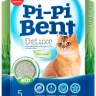 Наполнитель (Pi-Pi-Bent) 5кг DeLuxe Fresh Grass комкующийся для кошек