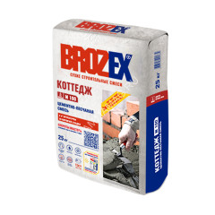 Смесь цементно-песчаная ЦПС-100 Коттедж 25 кг BROZEX *1/56