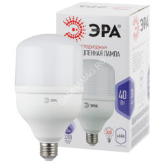 Лампа светодиодная 40W Е27 колокол 6,5К холодный Т120-40W-6500-E27 LED POWER ЭРА*10/20