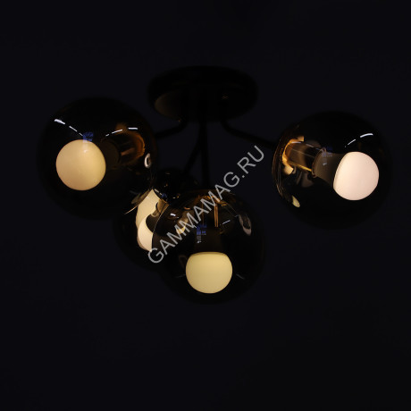 Люстра N5122/4 COFFEE+FGD Е27 4*40Вт ( h=295; d=515) VERNER LIGHTING *1