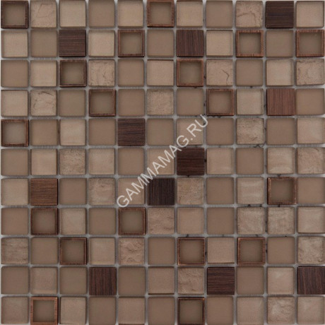 Мозаика METAL CREAM (300*300*4мм) Glass/Copper (22 шт/уп) 2 кв.м/кор