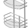 Полка д/ванной Proffero 2-ая с вешалками 25*15*30см, белая П0002005 *2/10