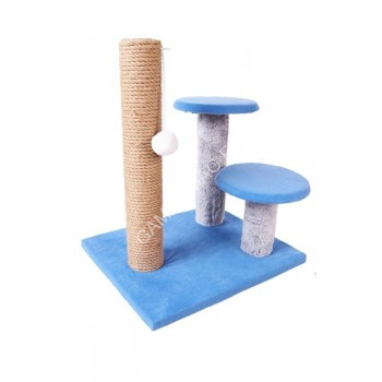 Когтеточка Rich Breed LOWCOST столбик+2 гриба джут (35х32х40)
